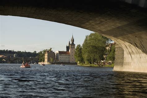 Bridge over a river, Vltava River, Prague, Czech Republic Free Photo ...