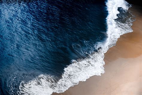 HD wallpaper: beach and mountain, nature, sea, long exposure, water ...