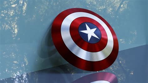 3D model Captain America Vibranium Shield-3D model VR / AR / low-poly ...