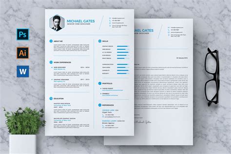 Resume Template Photoshop