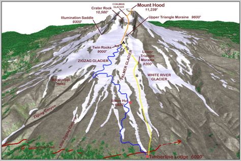 Map Of Mount Hood Area