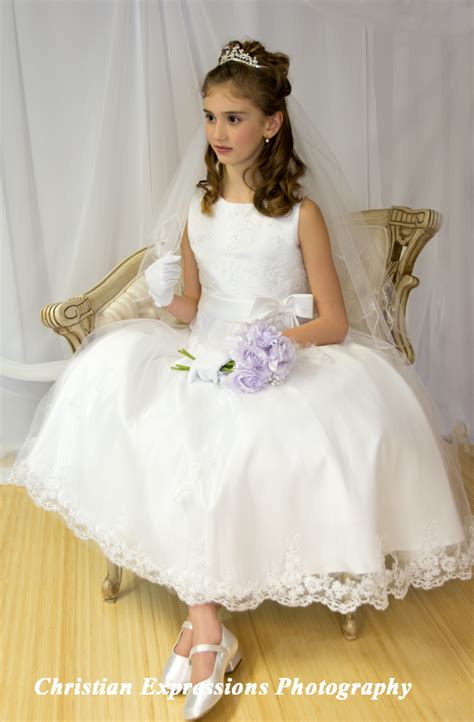 First Communion Dress Pearl Beading on Organza |Beaded First Communion ...