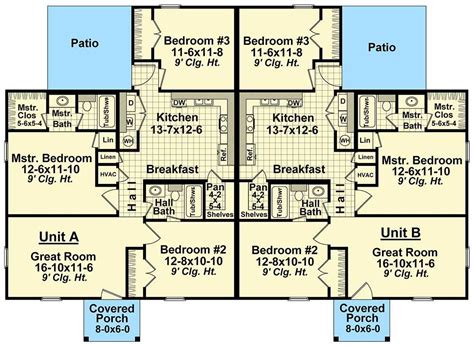 3 Bed 2 Bath Duplex Floor Plans - Muis Kol