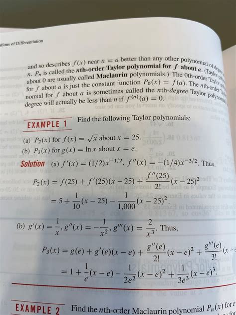 Taylor polynomial (Matematik/Universitet) – Pluggakuten