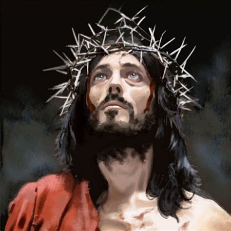 Jesus Crown Of Thorns Painting at PaintingValley.com | Explore ...