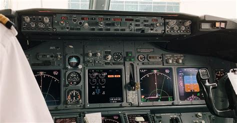 Cockpit in Airbus Airplane · Free Stock Photo