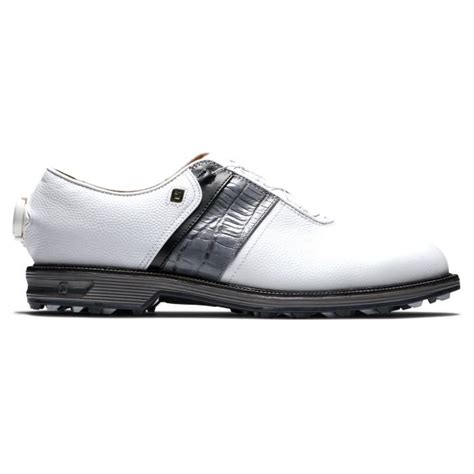 FootJoy Dryjoys Premiere Series Packard Boa Golf Shoes White/Black/Grey ...