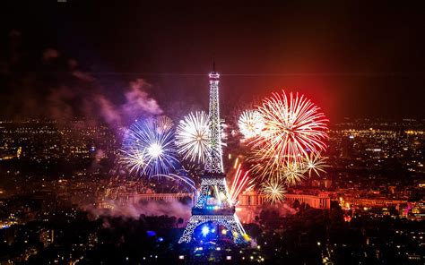 Fireworks On Eiffel Tower HD desktop wallpaper : Widescreen : High ...