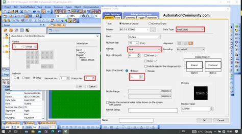 Mitsubishi PLC HMI Configuration with PID Controller Via Modbus