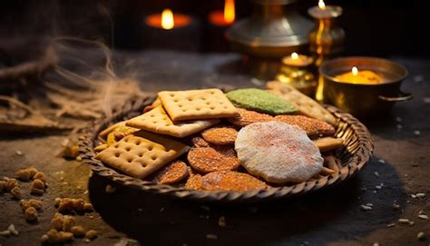 Premium AI Image | traditional Lohri sweets and snacks