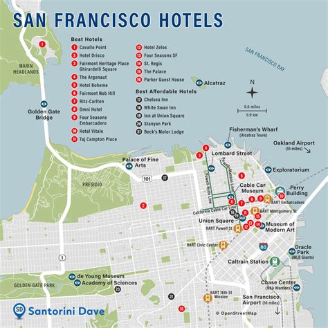 SAN FRANCISCO HOTEL MAP - Best Areas, Neighborhoods, & Places to Stay