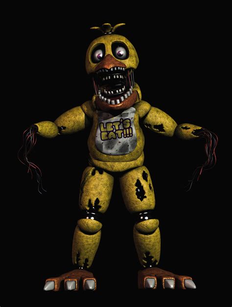 Withered Chica V4 full body [Blender FNAF] by TRAWERT on DeviantArt