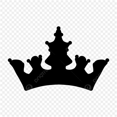 Royal King Crown Silhouette Transparent Background, Silhouette Black ...