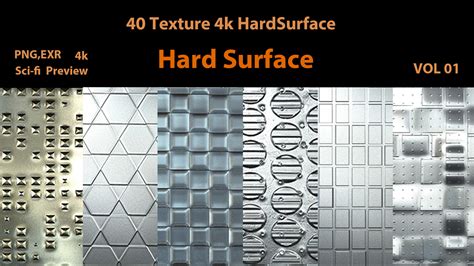 ArtStation - 40 Hard Surface Texture-VOL 01 | Resources