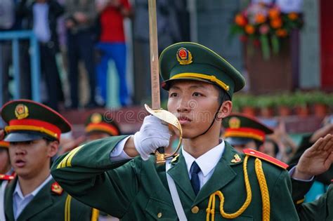 The Chinese National Flag Ceremony Editorial Photo - Image of asia ...