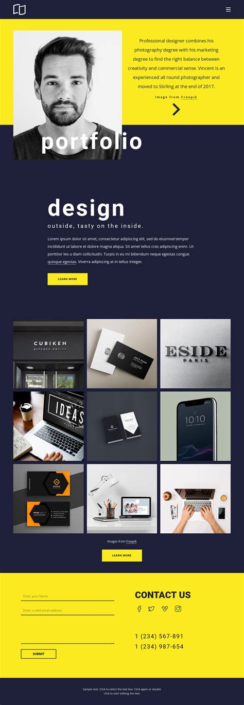 Amazing portfolio - HTML Template by Nicepage