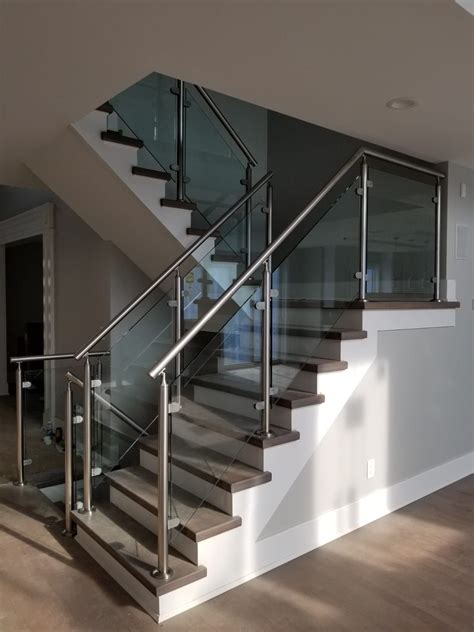 Steel Glass Railing Steps - Glass Designs