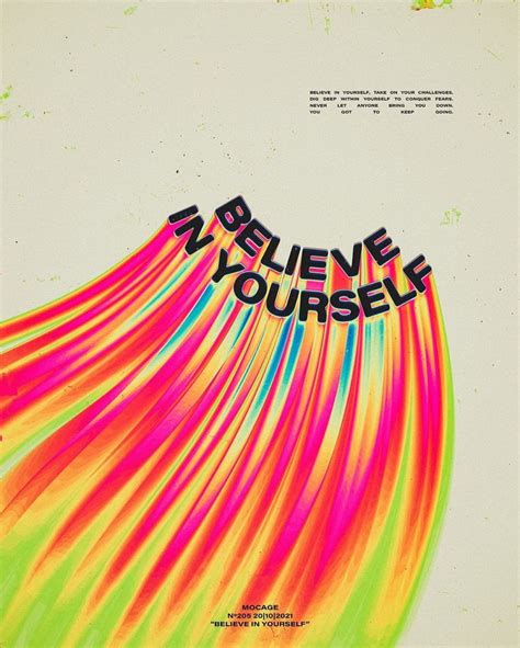 Typography Poster Design: Believe in Yourself