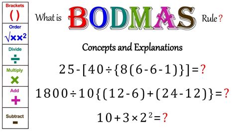 BODMAS Rule | BODMAS Questions | BODMAS Questions and Answers | BODMAS ...