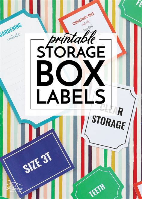 Printable Storage Box Labels - The Homes I Have Made