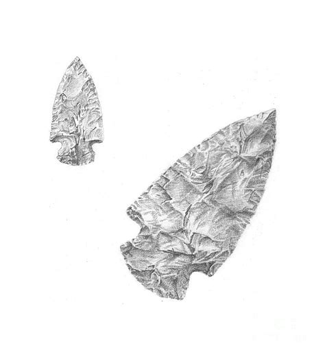 Arrowhead Drawing by Shirley Miller - Pixels