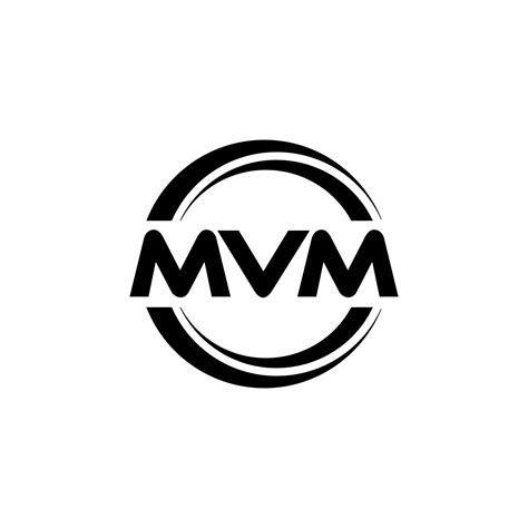 MVM letter logo design in illustration. Vector logo, calligraphy ...