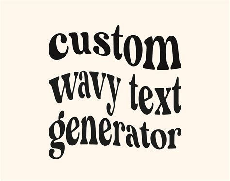 Custom Wavy Text SVG Retro Text Word Text SVG Create your | Etsy