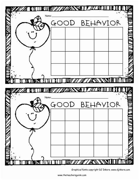 30 Classroom Behavior Chart Template | Example Document Template