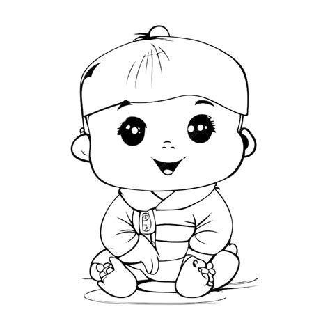 Premium Vector | Cute baby boy cartoon vector illustration Cute baby ...