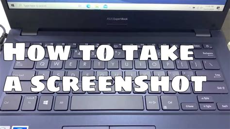 How to take a screenshot on Asus expertbook laptop - YouTube