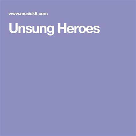 Unsung Heroes | Unsung hero, Hero, Educational projects