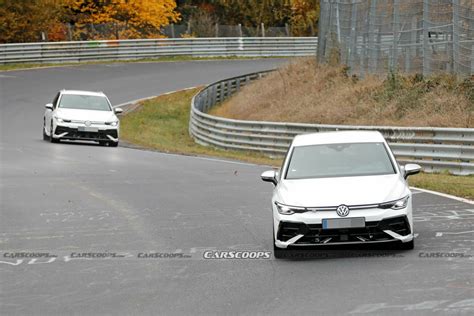 2025 VW Golf R Ditches Disguise, Shows All On The Nurburgring | Carscoops