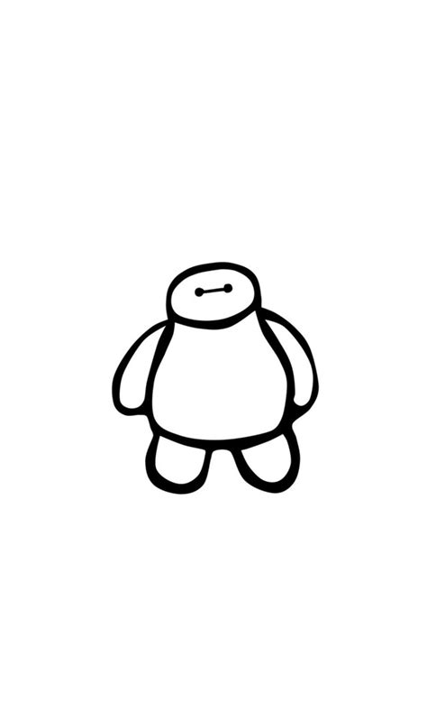 Decal Baymax Outline by EmilysTimelyRealm on Etsy