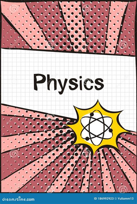 Cover for a School Notebook or Textbook on Physics Stock Vector ...