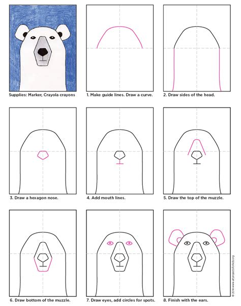 Draw a Polar Bear - Art Projects for Kids