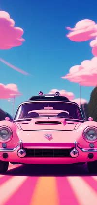 Cute Pink Car Live Wallpaper