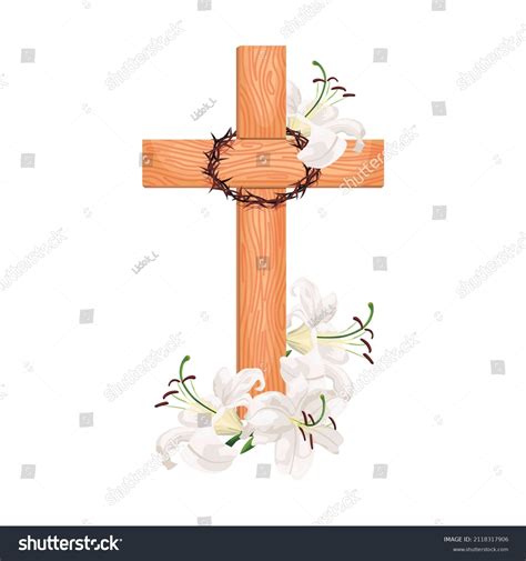 Crown Of Thorns With Cross Clipart