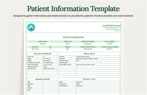 Medical Record Templates in Excel - FREE Download | Template.net