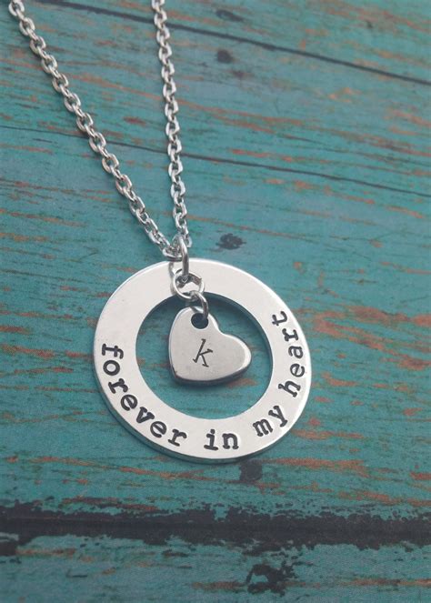 Forever In My Heart Necklace Memory Necklace Loss of A Loved