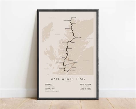 Cape Wrath Trail Poster (Scottish Highlands)