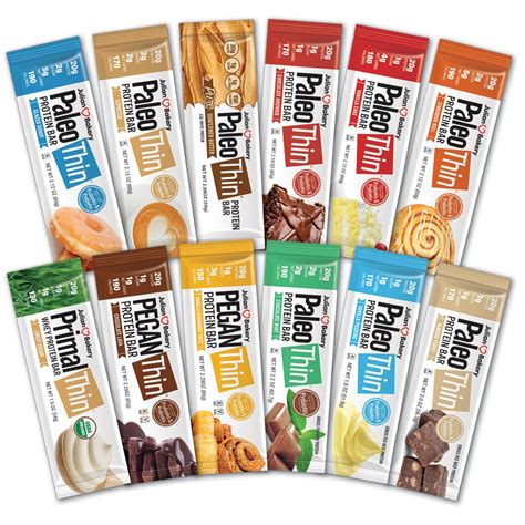 Protein Bars Variety Pack, 12 Flavors | Protein bars, Paleo protein ...