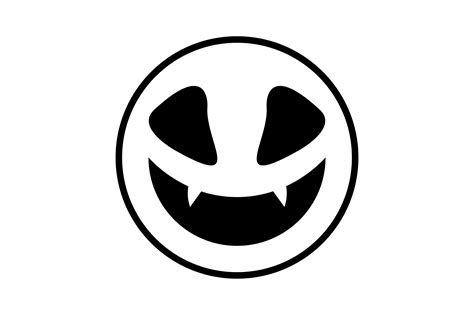 Halloween Icon Evil Laugh Emoji Graphic by naficreativelabs · Creative ...