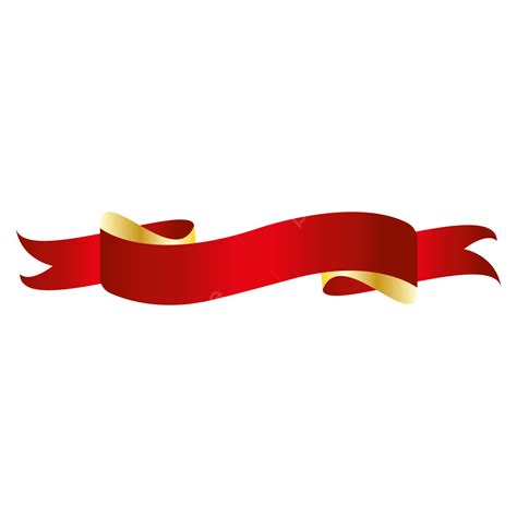 Red And Gold Ribbon Banner, Ribbon, Red Ribbon, Red Ribbon Banner PNG ...