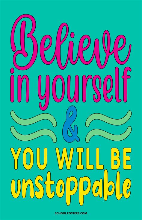 Believe In Yourself Poster – SchoolPosters.com LLC