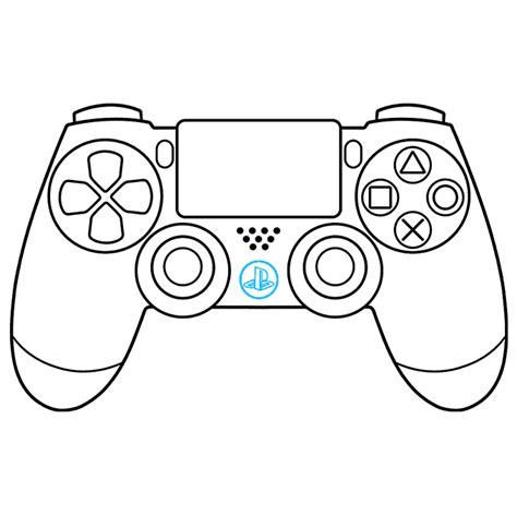 Ps4 Gaming Controller Drawing