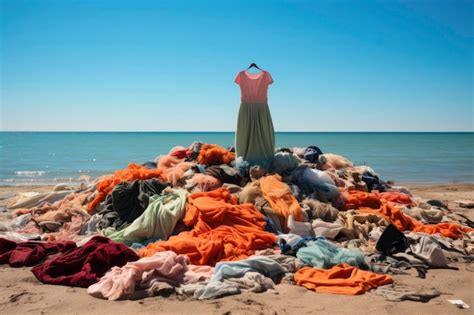 Premium AI Image | Fast fashion environmental impact