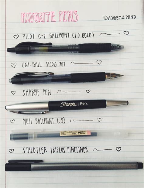 Best Pens For Note Taking - Dear Adam Smith