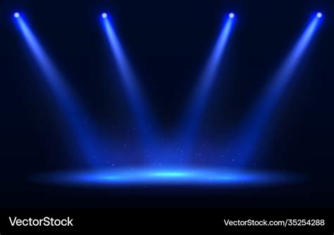 Stage spotlight blue spot Royalty Free Vector Image