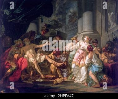 The Death of Seneca 1773 by Jacques-Louis David Stock Photo - Alamy