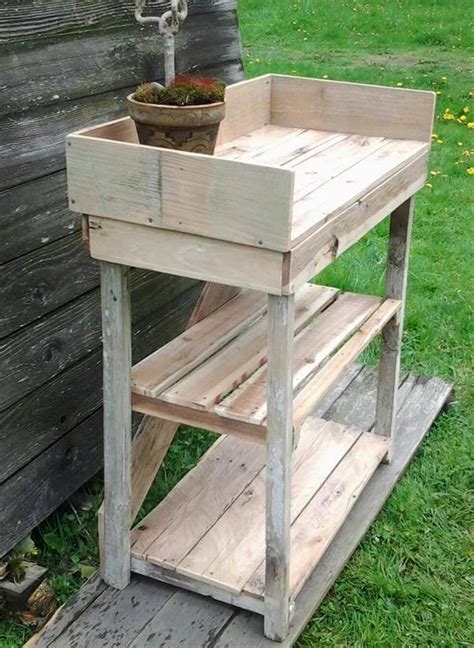 Diy Potting Bench Made With Pallets 101 Pallets